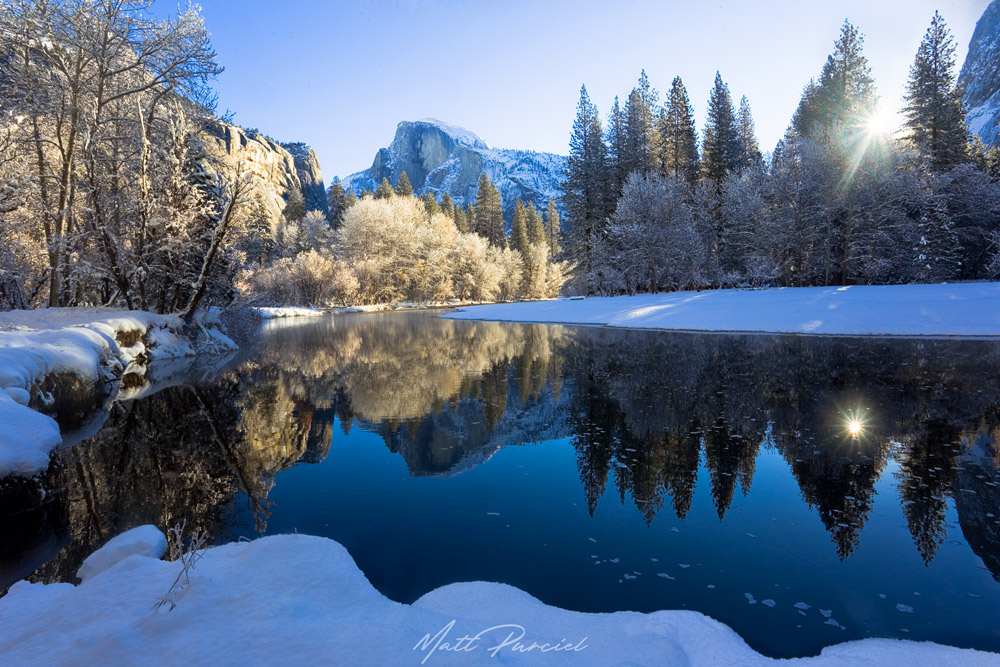 Half Dome in Winter