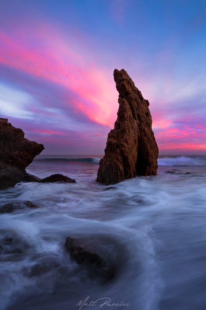 El Matador � Scenic sea stacks and caves at sunset