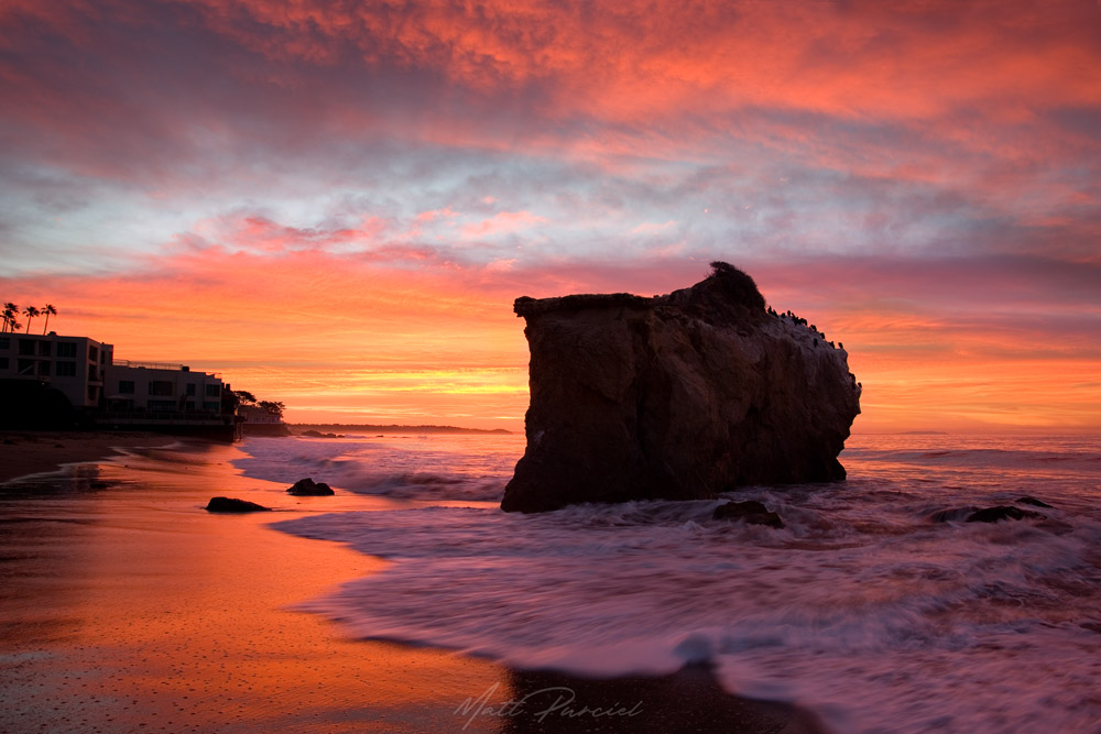 Southern California Beaches � El Matador sunrise explosion